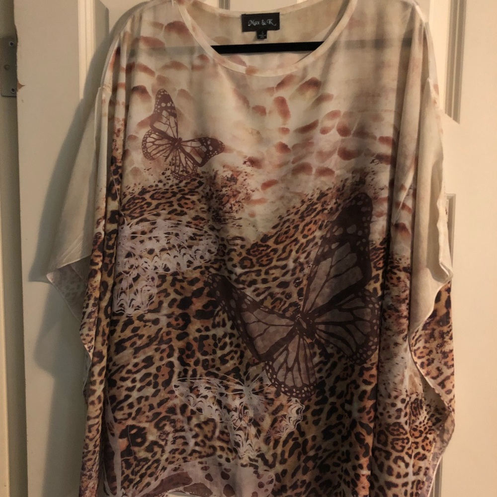 Cheetahs and Butterflies Dressy Blouse